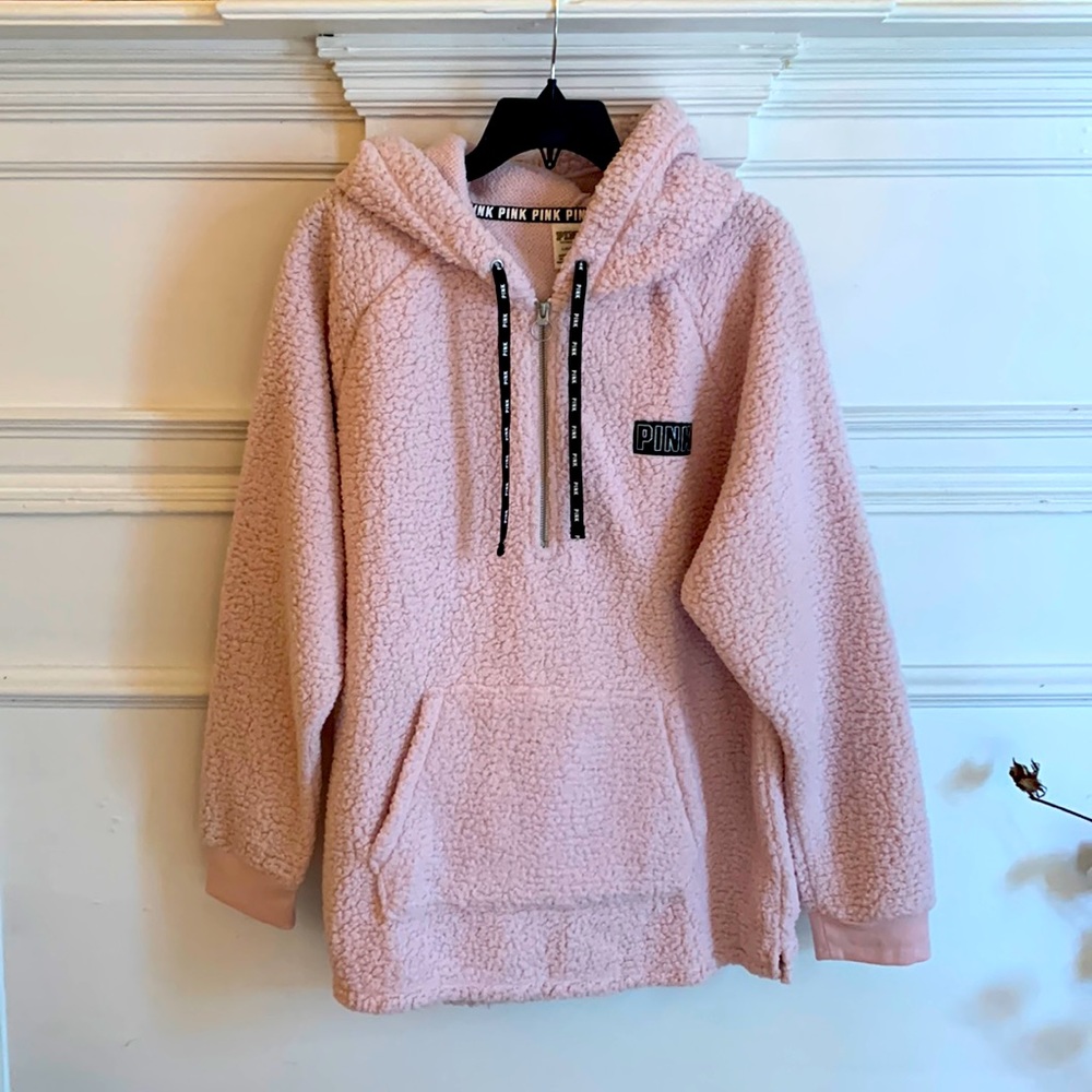 Hoodie -LG- PINK by Victoria’s Secret, very gently loved, dusty rose, SUPER SOFT